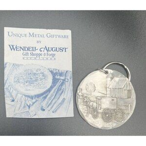 Vintage Keychain Pewter Wendell August Forge